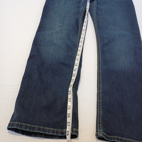Wrangler Premium Quality Dark Blue Relaxed Fit Slim Stright Jeans Size 33" × 30" - Picture 8 of 14